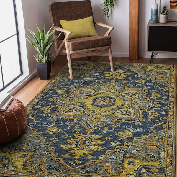 Boho BOH-6 Blue/Yellow Rug